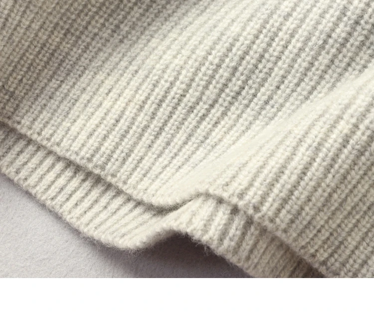 Aliaga Winter New Styles Pure Cashmere Sweater Round Collar Korean Fashion White Plus Size Ladies High-end Pullovers