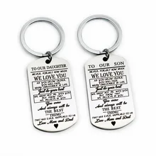 Европа и Америка Горячая орнамент из нержавеющей стали для нашего сына дочь колье с подвесками в виде жетонов ярлык DIY настраиваемый