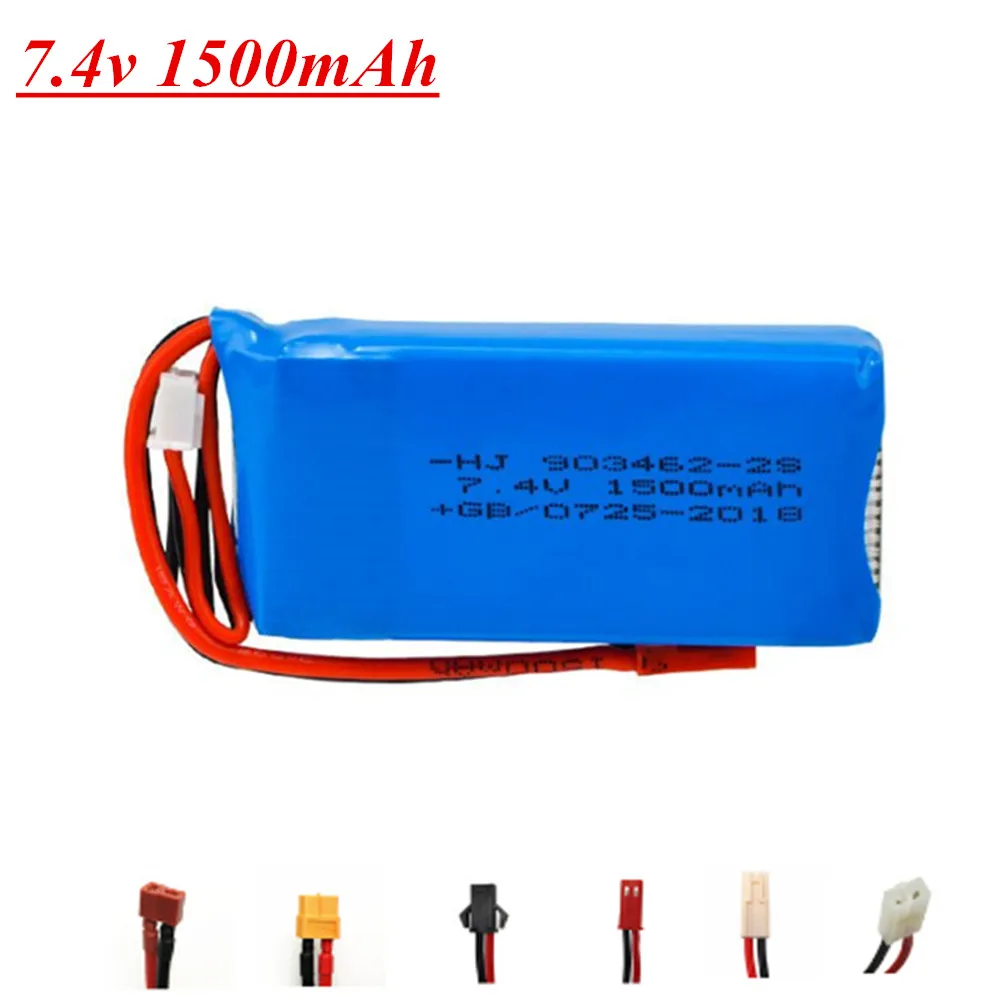 Литий-Полимерный Аккумулятор 7 4 В 1500 мАч для WLtoys 144001 V913 L959 L969 L979 L202 L212 A959 12428 HJ816 HJ817