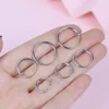 3 Pair/Set Fashion Punk Women Girl Simple Round Circle Small Ear Stud Earrings Punk Hip-hop Ear Ring Jewelry Hoop Earrings 1