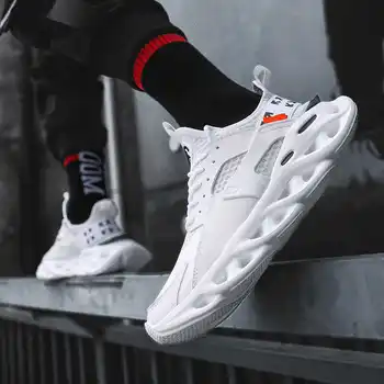 

New Men Casual Shoes Clunky Sneaker Platform Breathable Sport Height Increasing Comfortable Hard-Wearing Fashion Running Shoes