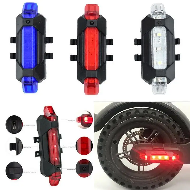 

Warning LED Strip Flashlight Bar Lamp For XIAOMI Mijia M365 Electric Scooter Night Cycling Safety Warning Light Scooter Parts