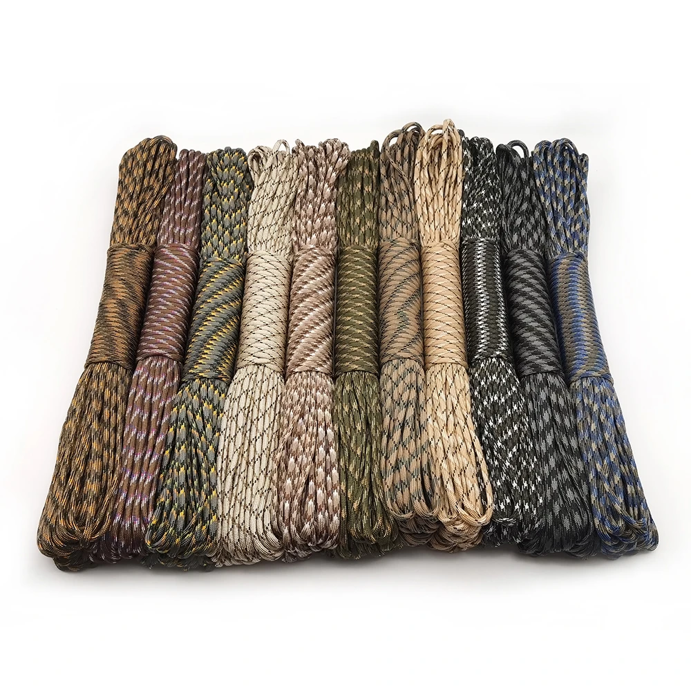 4 Size Dia.4mm 7 Stand Cores Paracord For Survival Parachute Cord