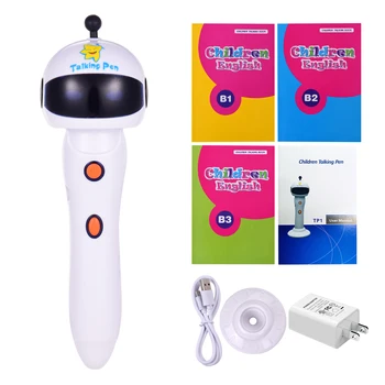 

Digital Children English Talking Pen with 3 Interactive Books 6 Languages Learning Device Voice Learning Pen Kit Educational Toy
