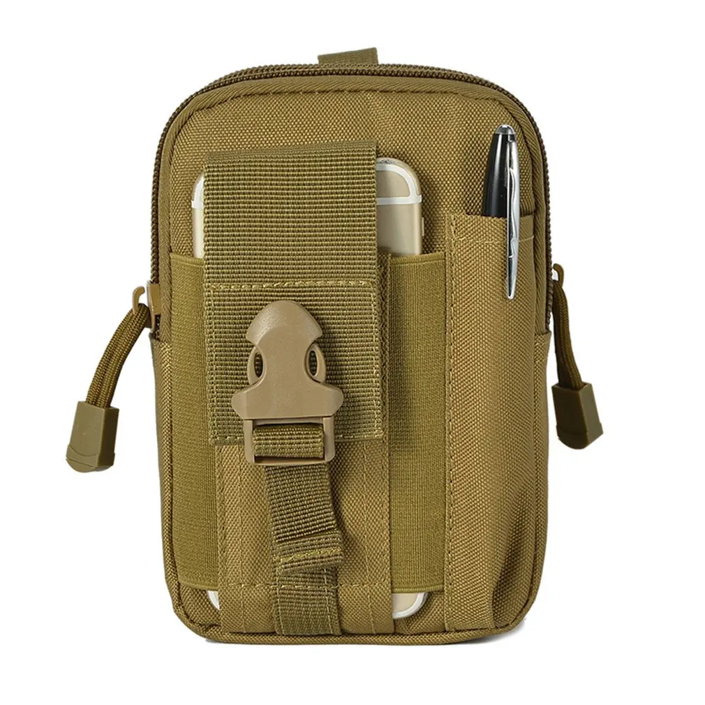 Multifunctional Outdoor Camouflage Tactical Utility Water-Resistant MOLLE Bag Mobile Phone Pocket Phone Pouch Belt Waist Cover