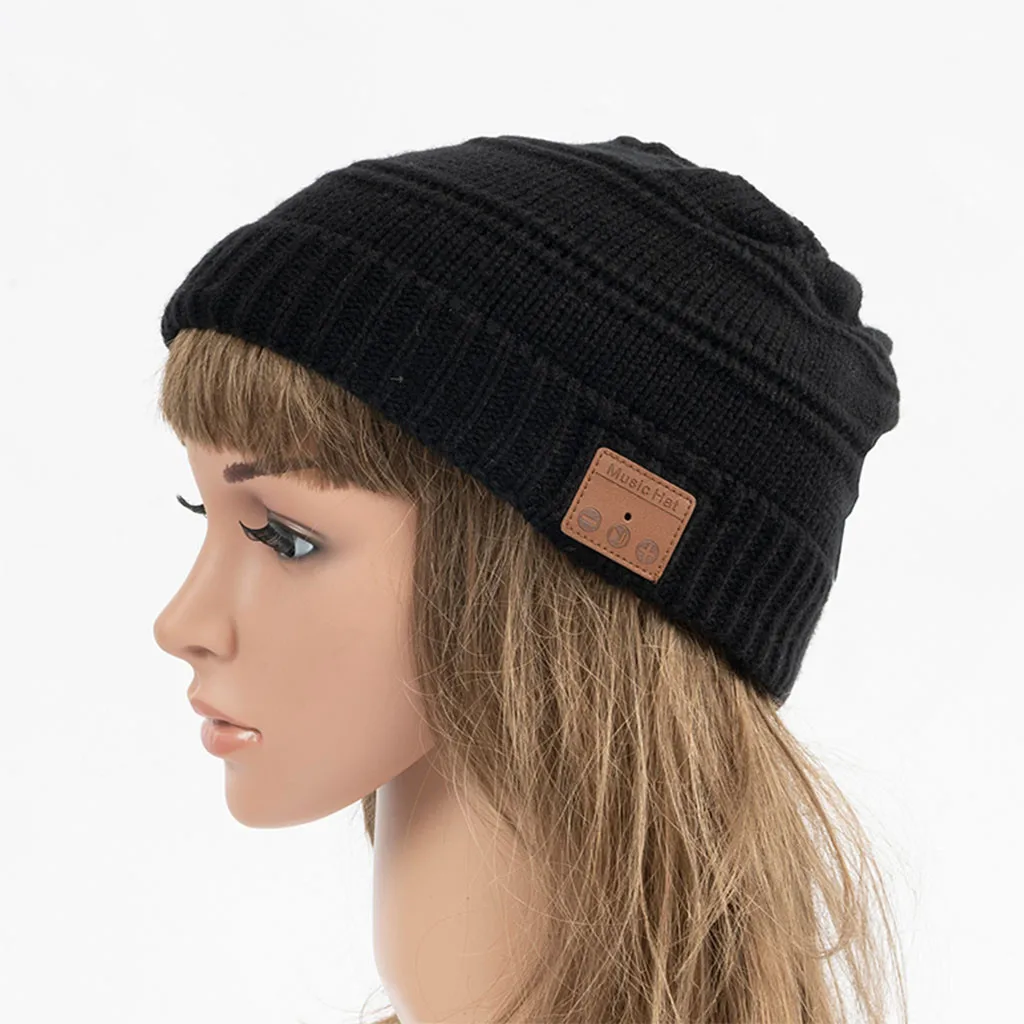 Bluetooth Наушники Bluetooth Beanie Hat музыкальная вязаная шапка с громкой связью стерео Наушники Беспроводные Наушники
