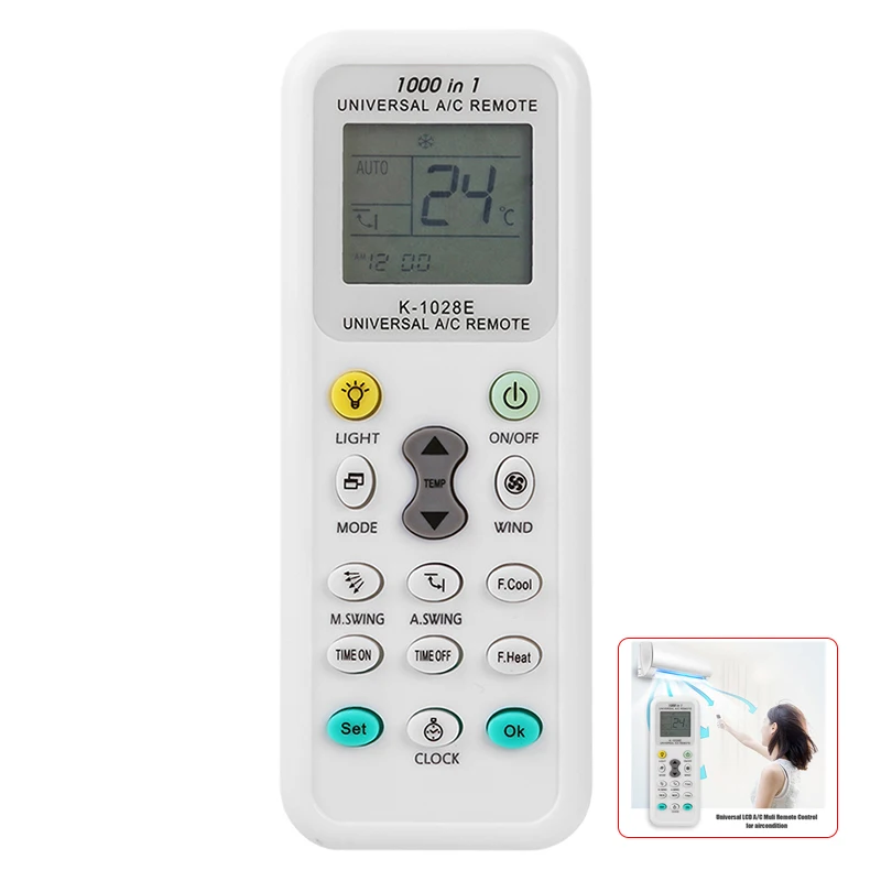 K 1028e Air Conditioner Remote Universal Lcd A C Muli Remote Control Controller For Aircon High Quality Low Power Consumption Remote Controls Aliexpress