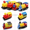 Marumine Electric Train Model Builidng Kit with Light Sounds Battery Operated Brick Block Toy for Railway City Construction 2
