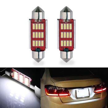 

2x 36mm Pure White CANbus C5W Bulbs For Samsung 4014 SMD License Plate Light For Kia Sportage Cerato