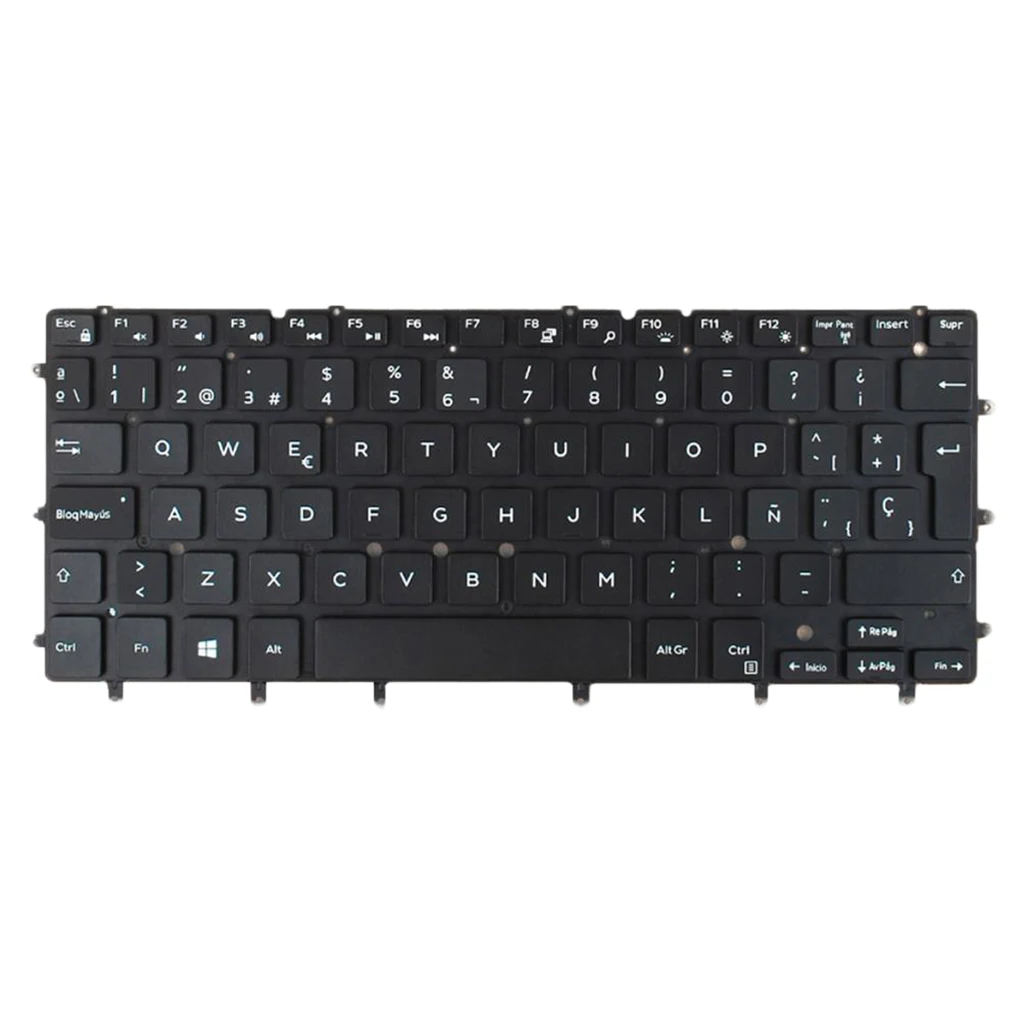 

Spanish Layout Laptop Replacement Backlit Keyboard for Dell XPS 13 9343 9350 9360 Laptop Keyboard No Frame Brand New