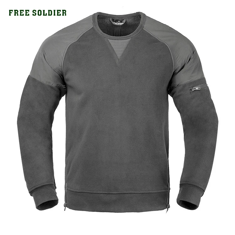 FREE SOLDIER Мужская Утепленная флисовая рубашка Осень зима|Походные куртки| |