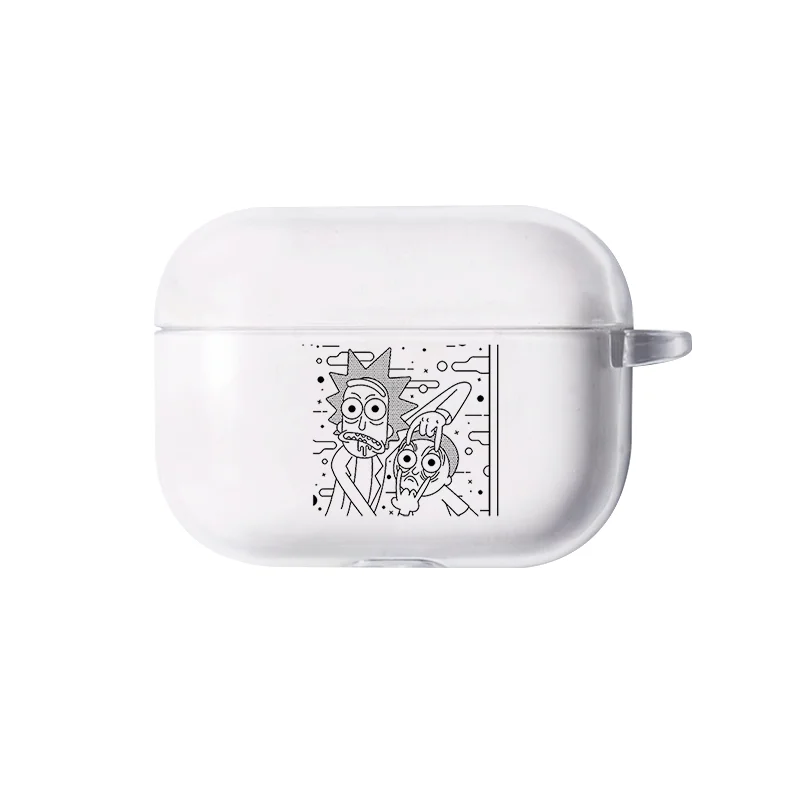 I250057 Чехол Airpods Pro с мультяшным принтом Рик и Морти, беспроводные Bluetooth наушники, милый чехол для Apple AirPods pro, силиконовый чехол для зарядки, чехол - Цвет: I250057