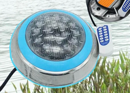 

LED RGB Underwater Swimming Pool Light Stainless Steel/Wall Surface Mount,AC12V Waterproof IP68, Wireless RF IR Remote Control