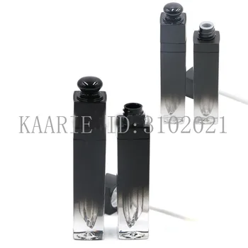 

10/30/50pcs 5ML Black Empty Plastic Lip Paint Oil Container, Cosmetic Lipgloss Bottle,Gradient Lipstick Container Lip Gloss Tube