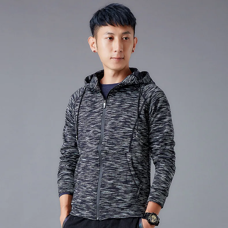 Стиль, спортивные куртки, Мужская одежда для бега, тренировочная спортивная одежда с длинным рукавом, повседневное быстросохнущее пальто для фитнеса