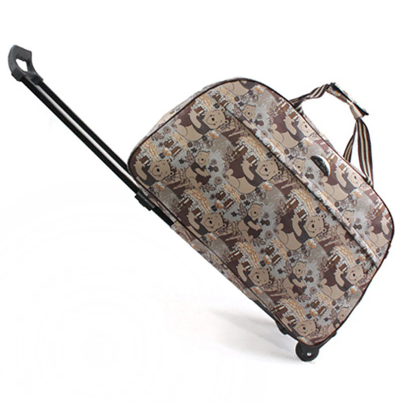 Женская дорожная сумка для багажа, мужские сумки на колесах, водонепроницаемые Рюкзаки с колесиками, деловые сумки на колесиках