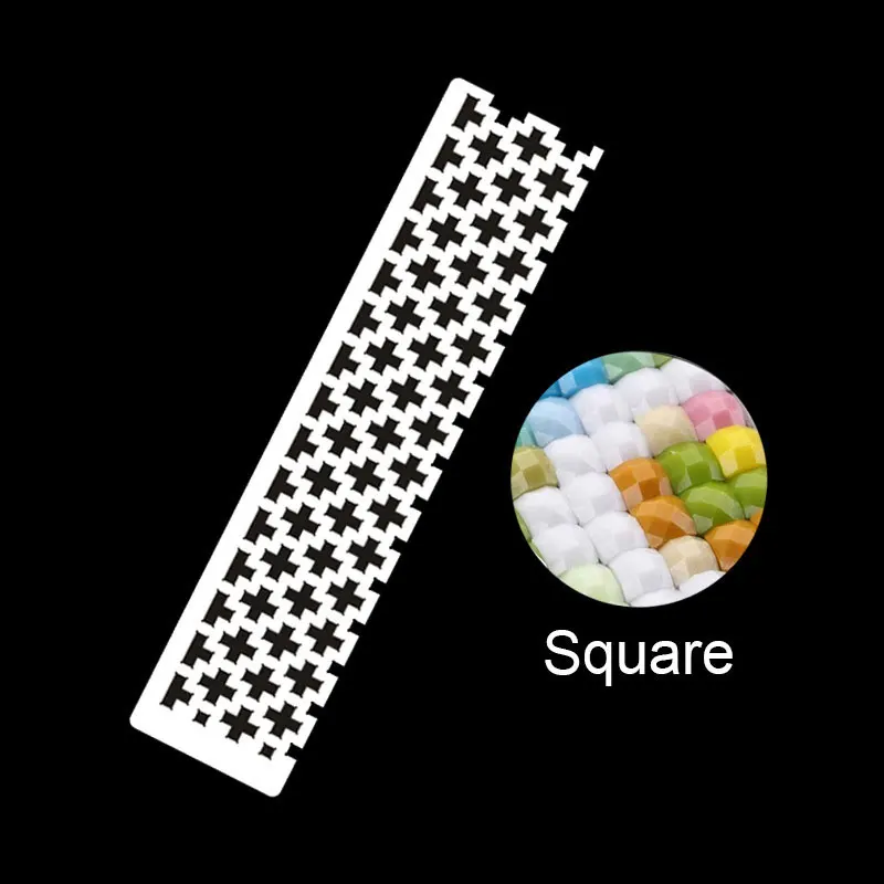 1PC Stainless Steel Diamond Painting Ruler Fix Tools Diamond Embroidery DIY Mosaic Adjustment Corretor Cross Stitch Tools 