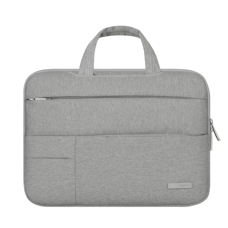 Light Gray Сумка через плечо для Macbook retina 13,3 15,4 сумка для ноутбука 13 14 15,6 чехол для ноутбука Xiaomi Air lenovo Dell, HP, Asus acer - Цвет: Light Gray