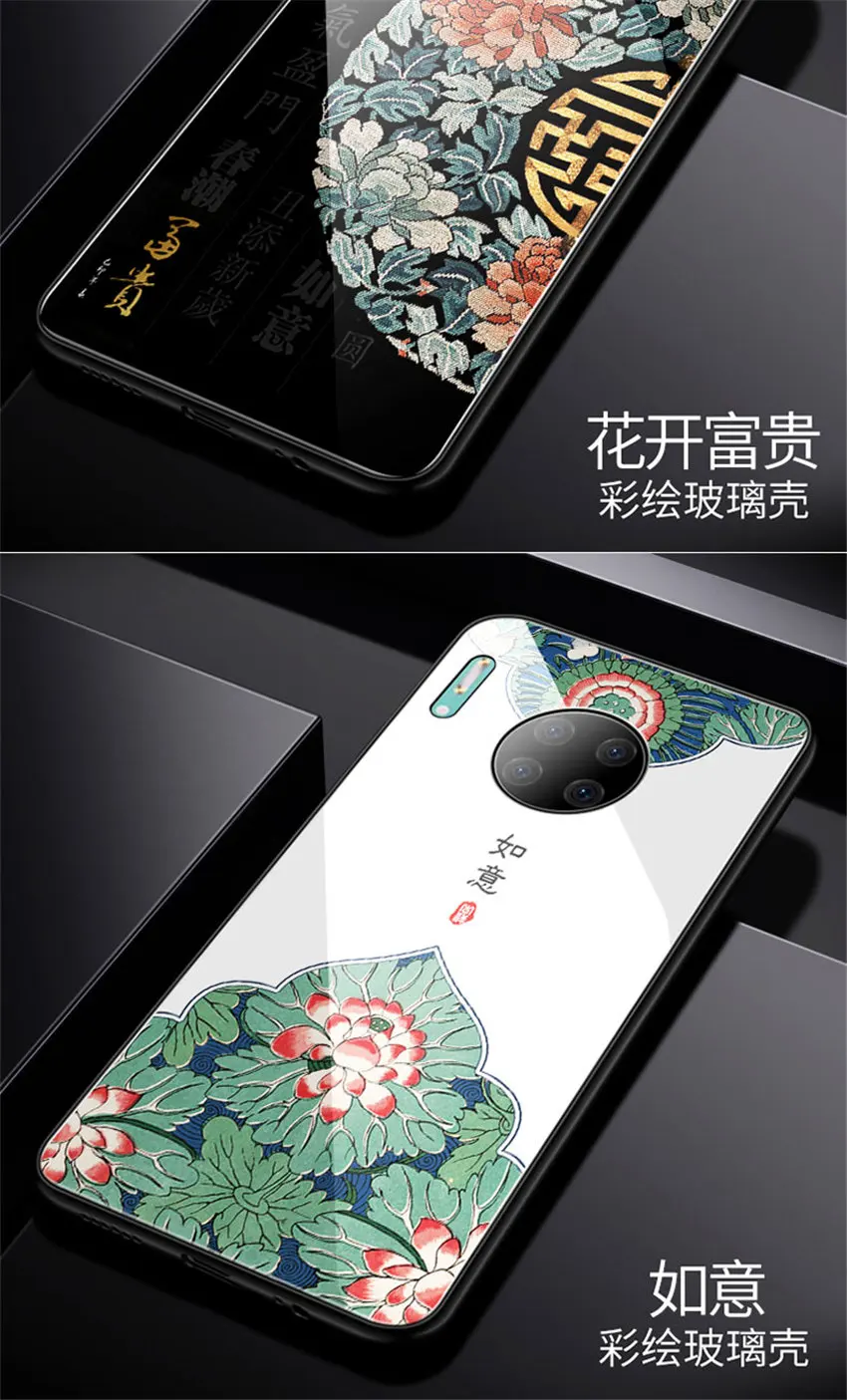 Aixuan стеклянный чехол для huawei mate 30 Pro huawei mate 30 Чехол окрашенный закаленное стекло силиконовый защитный полный Чехол