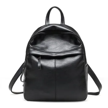 

Women PU-Leather Backpack Girls School Bag Knapsack Student Anti-Theft Rucksack Travel Backpacks mochila feminina p #35