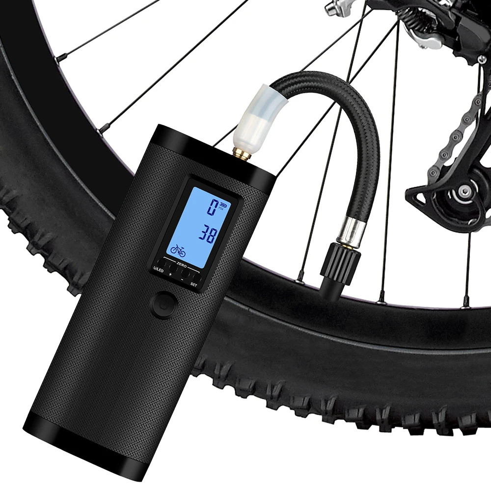

Portable Air Bike Pump Mini Electric Inflator Rechargeable Air Pump Auto Car Inflatable Multi-Function Mini Air Bicycle Pump