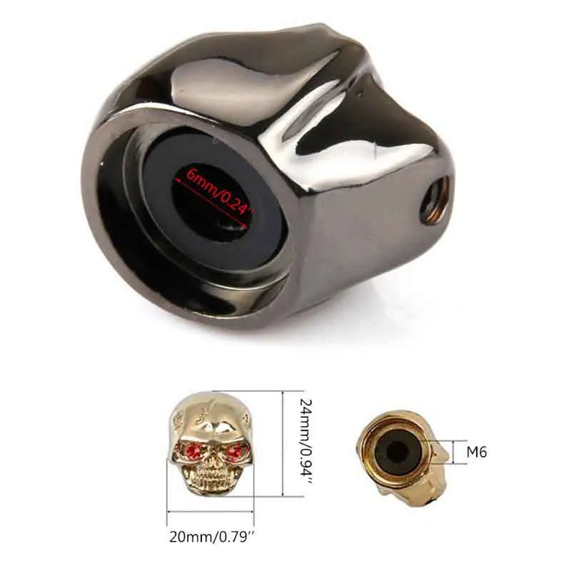 Professional Guitar Bass Skull Volume Tone Knobs Cap For Electric Guitar/Bass Volume Control Knobs Guitar Accessories