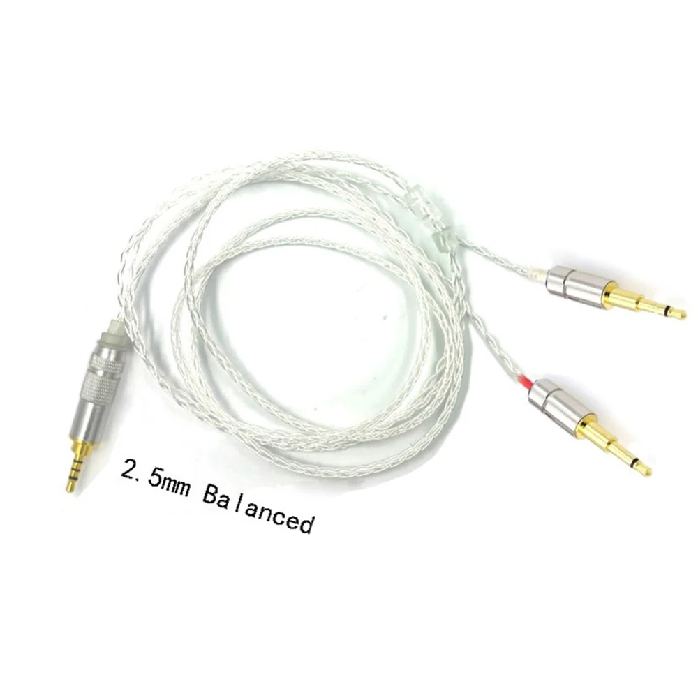 Thouliess DIY 8 Core Silver Plated Headphone Upgrade Cable 3 5 2 5 4 4 Balanced for He1000 He400s He560 Oppo Pm 1 Pm 2