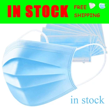 

Protective Mask Disposable Anti Dust Earloops Masks Solid Color Face Mouth Masks Non Woven