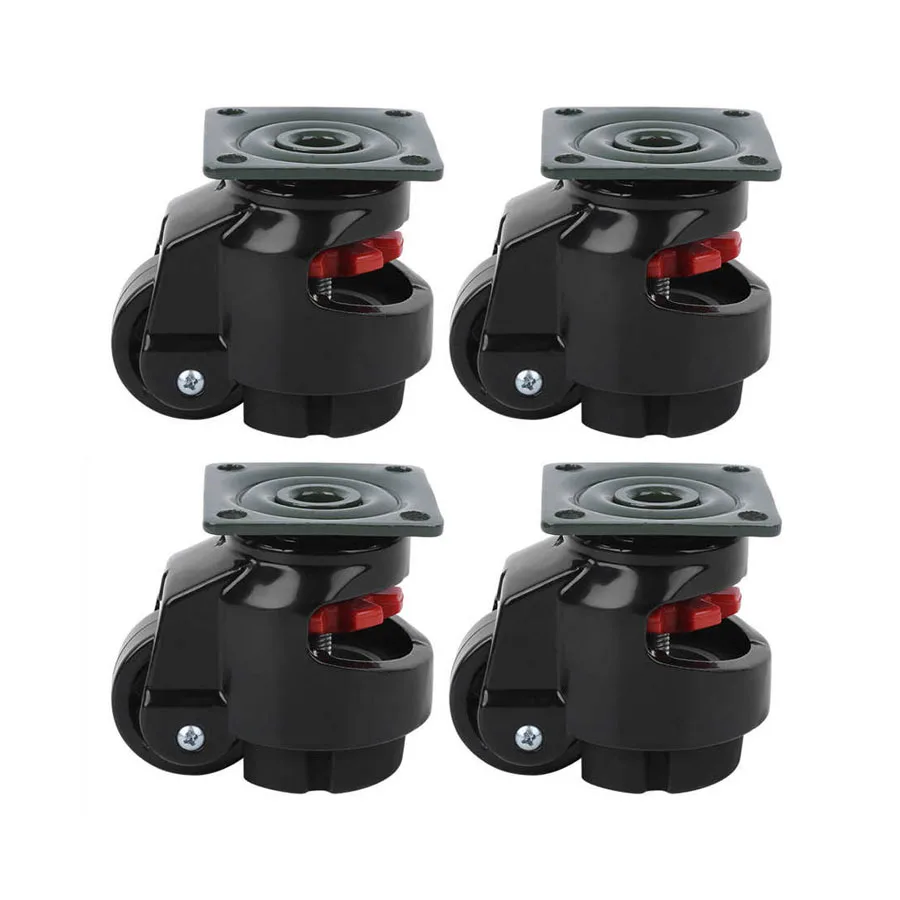 Set di 4 ruote girevoli per livellamento macchina per carichi pesanti girevoli da 60 mm GD-60F  13