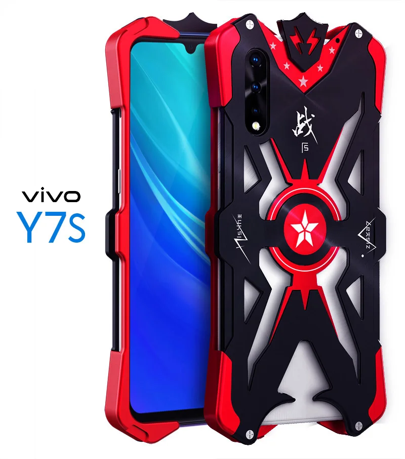 ДЛЯ Vivo IQOO NEO роскошный сверхмощный бронированный Металлический Алюминиевый задний Чехол VIVO Z5 V17 Neo Y7S S1 Helio P65