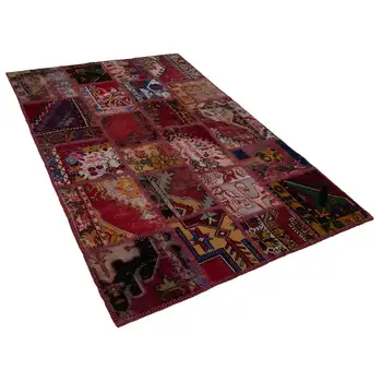 

138x204 Cm Multicolor Handmade Patchwork Rug-4x7 Ft