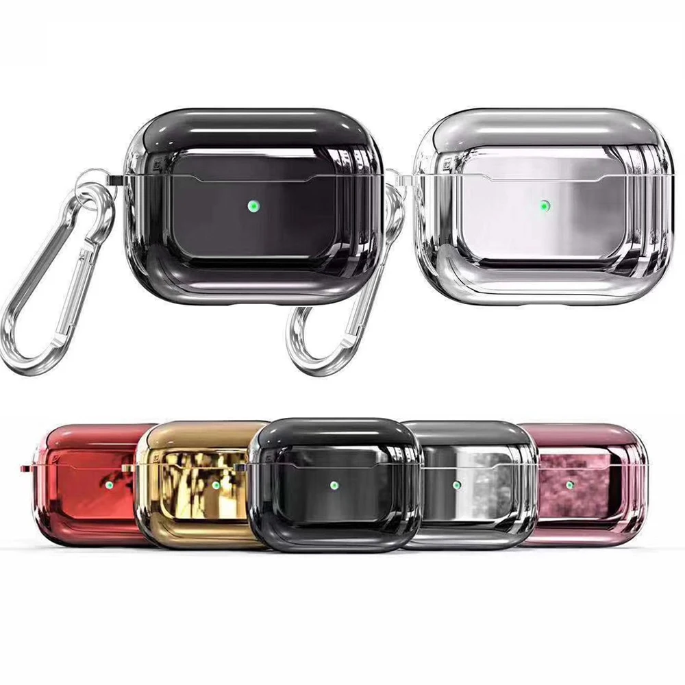 Чехол для Airpods Pro роскошный чехол ТПУ покрытие наушники противоударный защитный