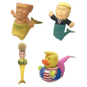 

Funny America President Doll Fish Tail Slow Rebound Stress Relief Vent Toy Children Playing Birthday Gift