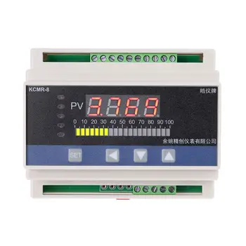 

4-20mA DC input din type water liquid level pressure controller with 4 ways relay and DC24V voltage output liquid level meter