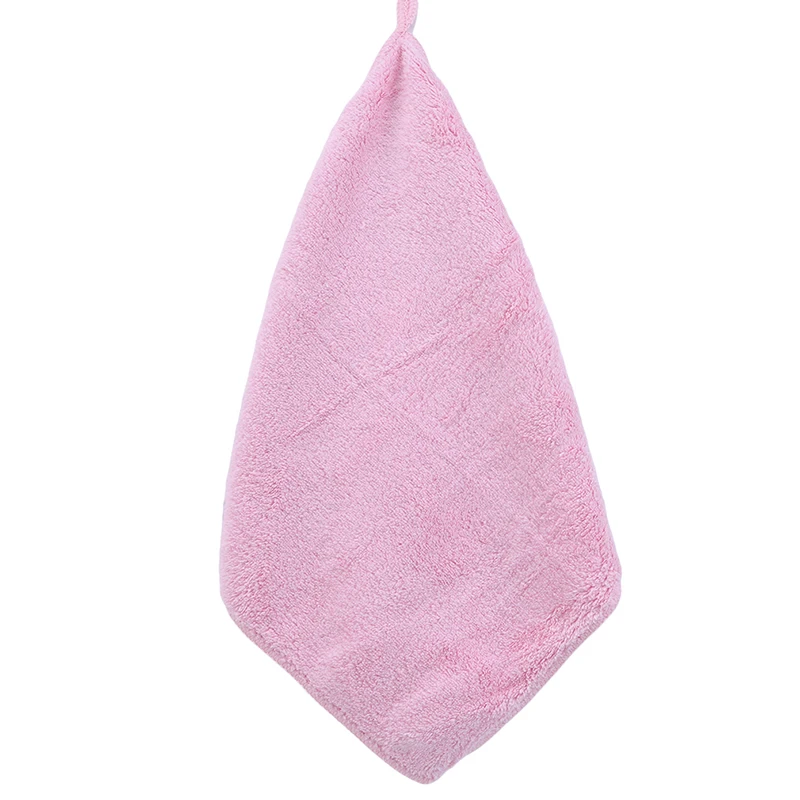 pink Красочное удобное детское слюнявчик, полотенце для кормления из микрофибры, маленькое квадратное полотенце для детей, маленькое полотенце высокого качества - Цвет: pink