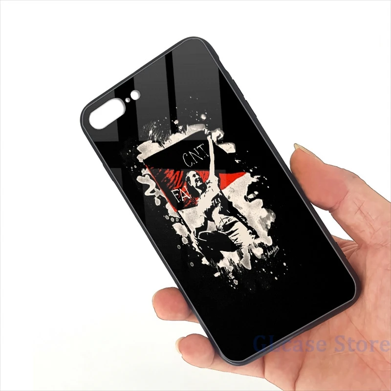 Женский отбеленный чехол для телефона с флагом анархии iPhone 12 Pro 11 X XR XS Max 8 7 6 6s Plus 5s