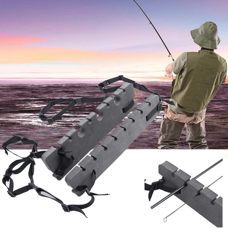 

2PCS Portable Fishing Rod Wall Rack Pole Headrest Holder Foam Stand Storage Tool