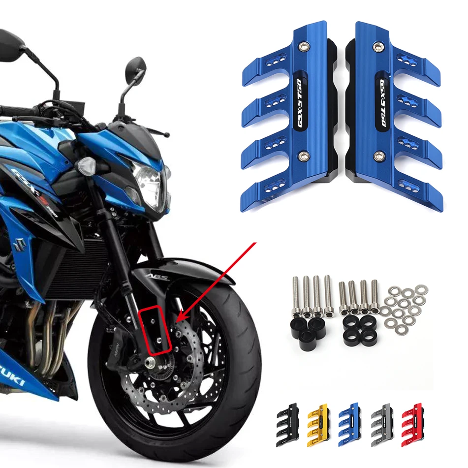 Per Suzuki Gsx-S750 Gsxs750 Gsx S750 S Protezione Forcella Anteriore Moto Parafango Slider Guard Accessori Gsxs 750 Parafango
