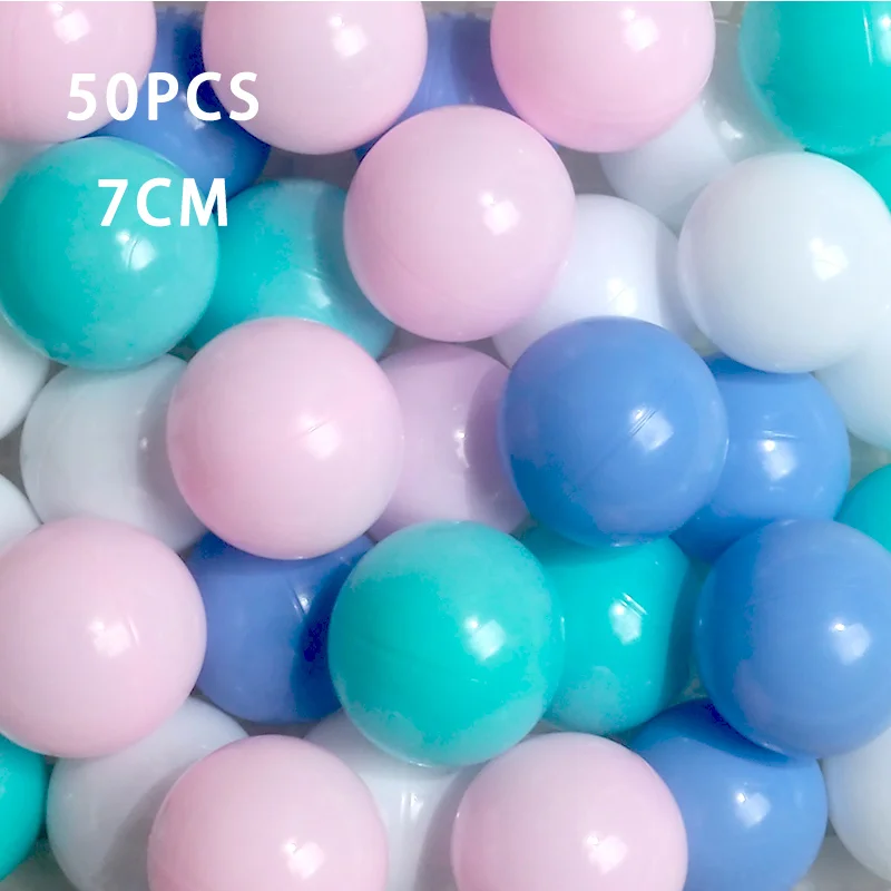 50 шт./лот, Экологичный красочный шар, пластиковый Океанский шар, веселые детские игрушки, детская игрушка для плавания, водный бассейн, волнистый шар диаметром 7 см - Цвет: WJ3709A