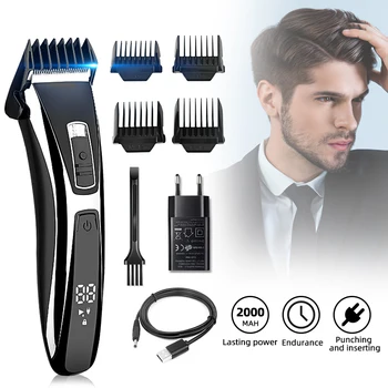 

DIOZO Hair Trimmer Electric Clipper Ceramic Blade LED Low Noise Household Barber Tool Hair Cutting Machine