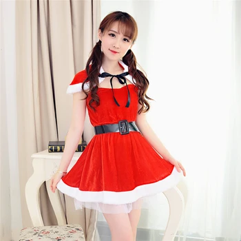 

New Christmas Women Nightdress Cute Babydoll Mujer Cosplay Sexy Erotic Underwear Babydoll Lingerie Sexy Dress Lenceria Mujer A30