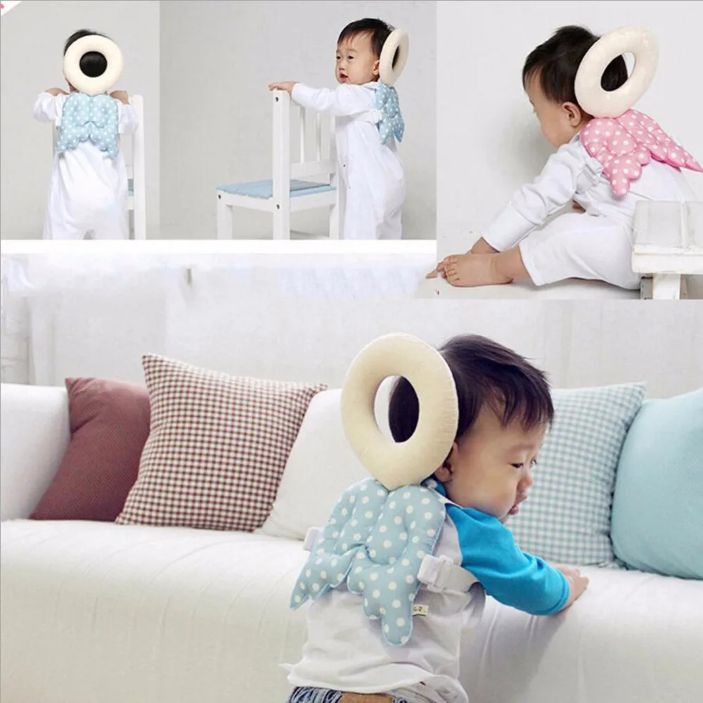 

Baby Head Pillow Toddler Nursing Headrest Protection Pad Infant Cute Wings Drop Resistance Cushion Neck Backpack Pillow Z134