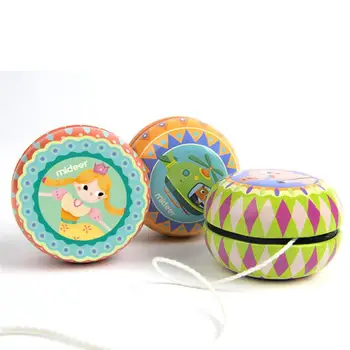 

1PC Iron Sheet Yoyo Toy Cartoon Pattern Bearing Ball Toy Yoyo Ball for Kids Children