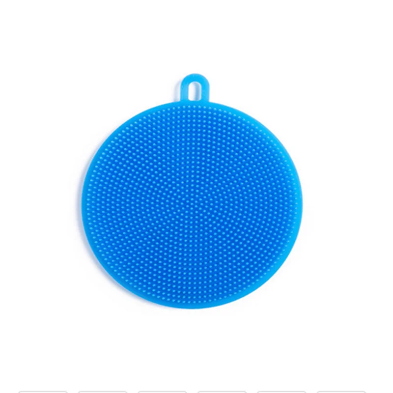 Blue Волшебная силиконовая щетка для мытья посуды, кухонная щетка для мытья посуды, бытовая силиконовая щетка для мытья посуды, горшок, сковорода, чистящее средство - Цвет: Blue
