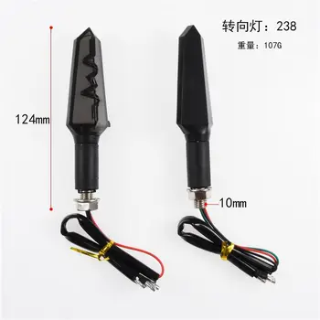 

Motorcycle LED Water Turn Signal Little Monster Xiaorenzhe Modified Horse Race Lamp 12v Direction Signal Light Universal 238