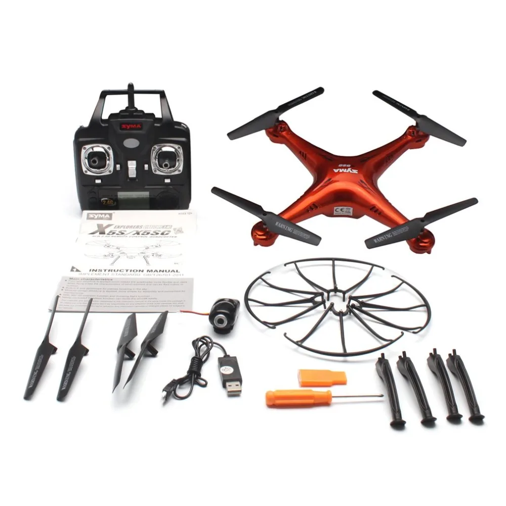 

Original SYMA X5SC 2.4G Drone Smart RC Quadcopter Aircraft with 720P HD Camera Headless Mode 3D Flips Speed Mode