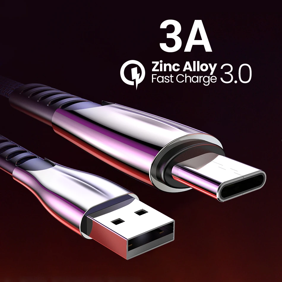 

KSTUCNE USB Type C Cable USB C Fast Charging Data Cable For Samsung Galaxy S9 S8 Plus Mobile Phone Charger Cable For Xiaomi Mi 8