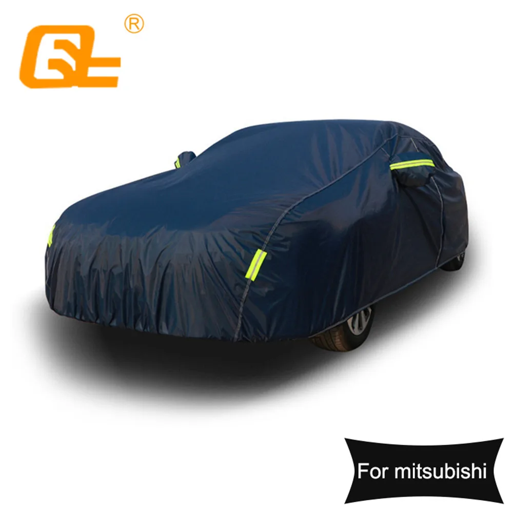 

210T Full Car cover Dark Blue Universal Outdoor Snow Ice Dust Sun UV Shade Cover for mitsubishi Outlander pajero Lancer