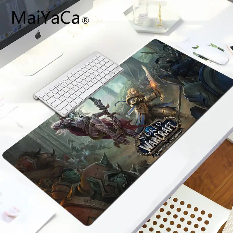 Игровой коврик для мыши MaiYaCa, забавный Мир warcraft, прочный резиновый коврик для мыши, большой коврик для мыши, компьютерный коврик для мыши - Цвет: LockEdge 30x80cm