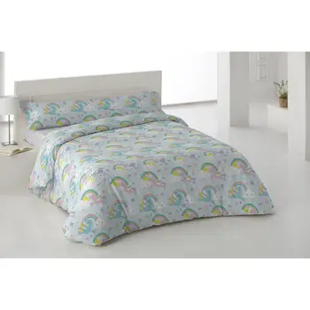 

PimpamTex-Set of Duvet cover Quilt + Pillow Cases for bed-Rainbow